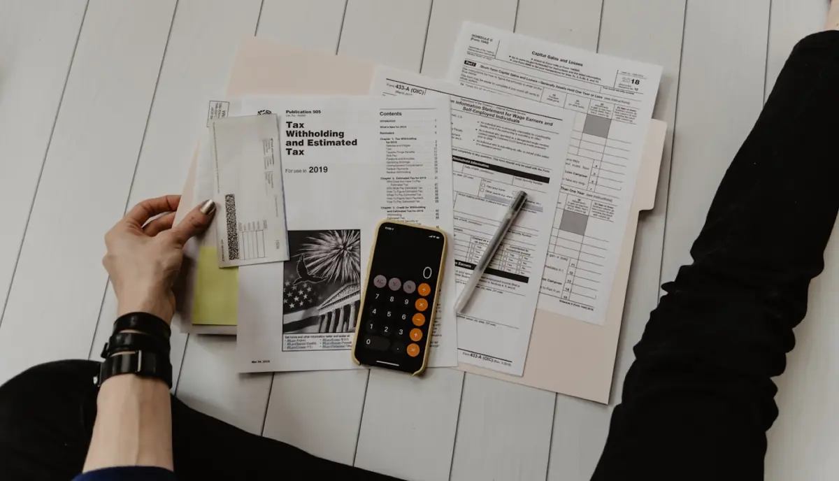 Paperwork on a desk