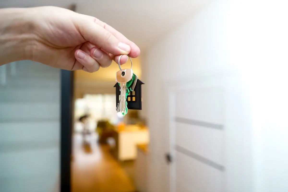 House keys being handed over